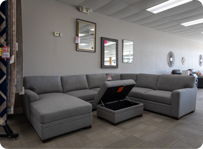 grey sectional couch