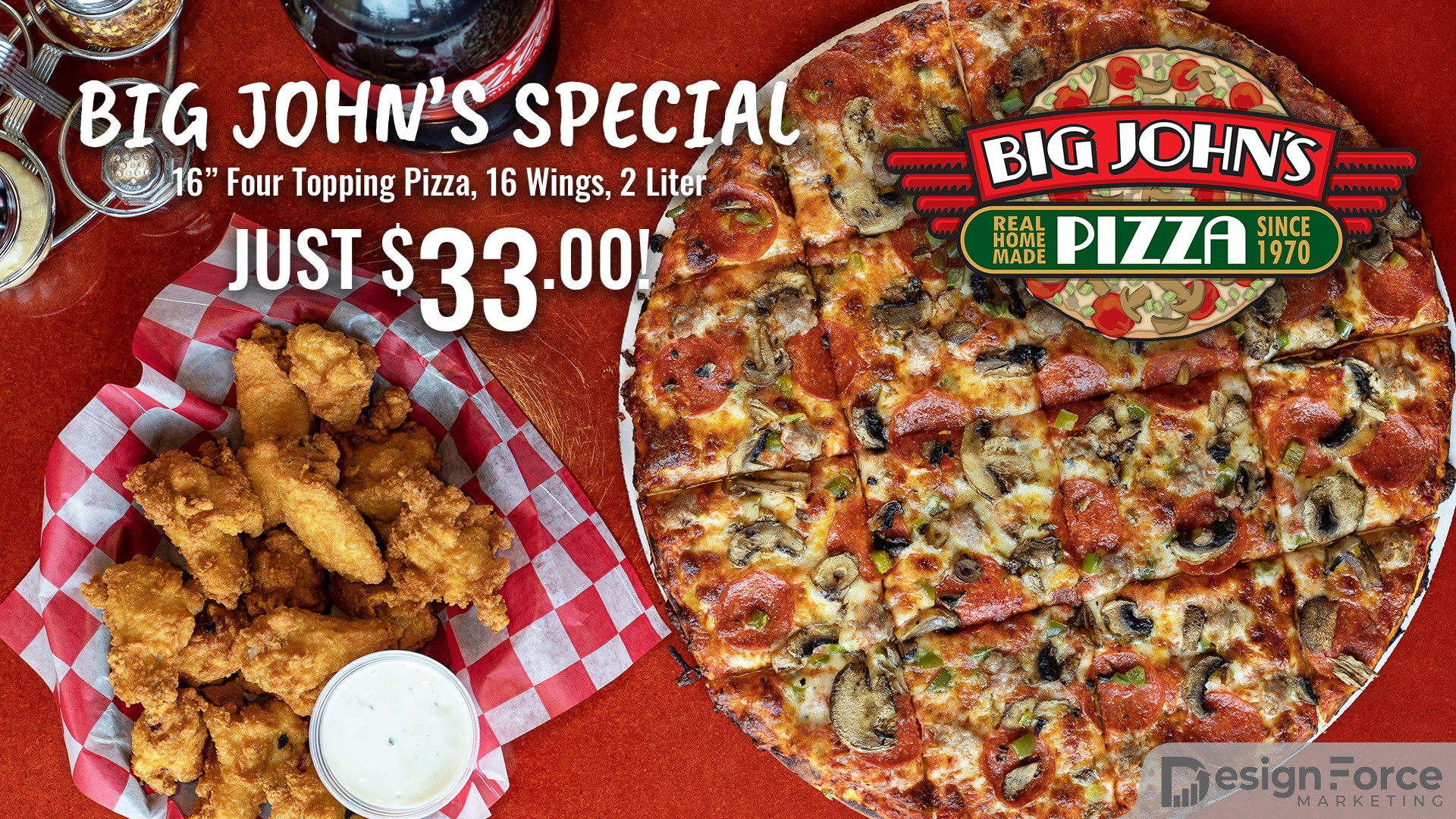 Specials Big John's Pizza