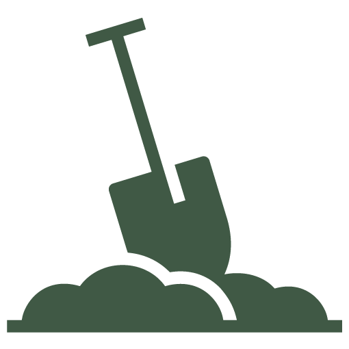 soil drainage icon green