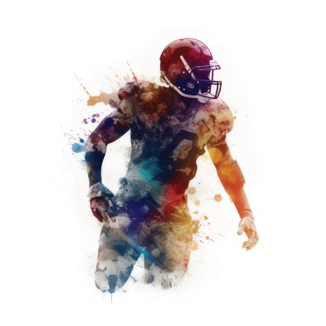 Football Player Graphic