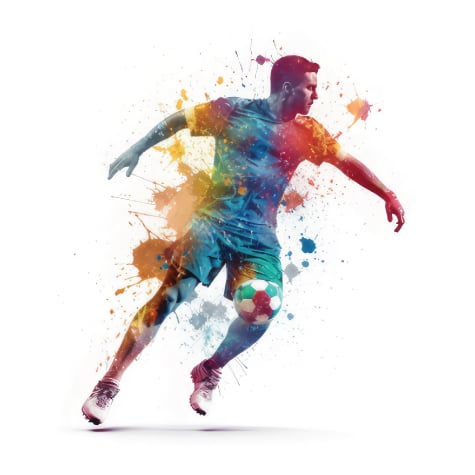 Soccer Player Graphic