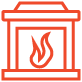 fireplace orange icon