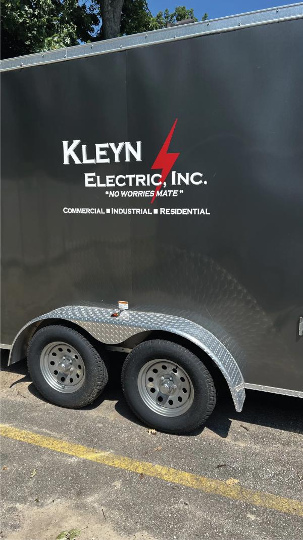 kleyn electrical trailer graphic