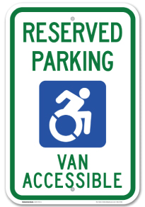 new handicap sign