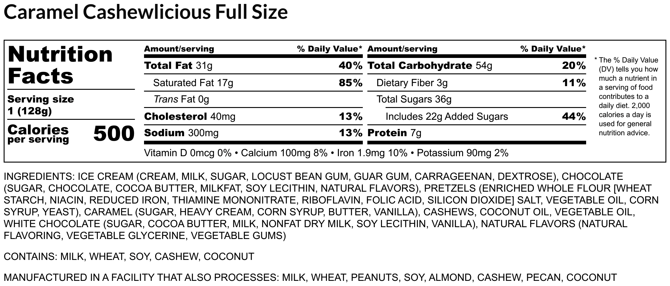 Caramel Cashewlicious Full Size