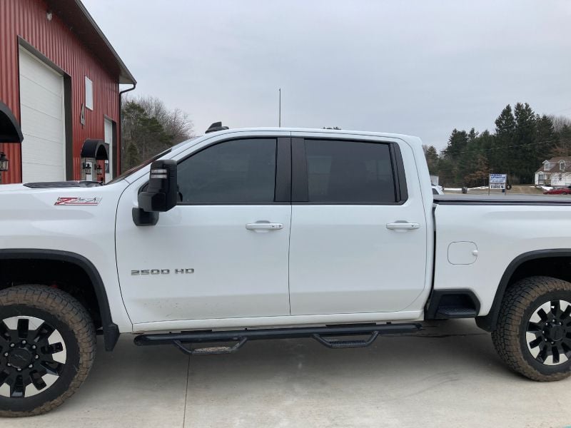 chevy 2500 front and rear window tint