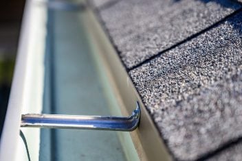close up of gutters