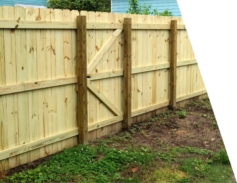 new fence with gate