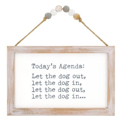Dog Agenda Bead Sign