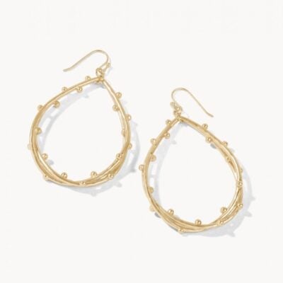 Spritz Teardrop Earrings Gold