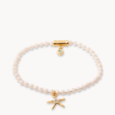 Twinkle Stretch Bracelet Cream/Starfish