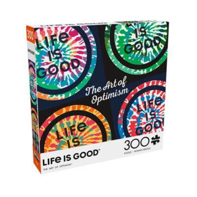 Puzzle Tie Dye - Life Is Good