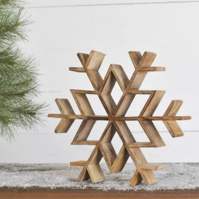 Wood Snowflake - 12