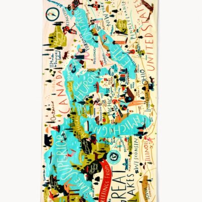 Great Lakes Beach Towel