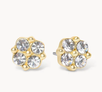 Sea La Vie Stud Earrings Blessed Crystal Clover