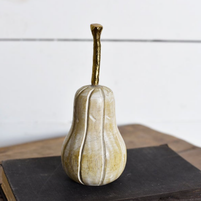 Wood Pear Decor Accent