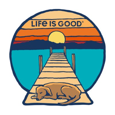 Sticker Dock Dog Decal