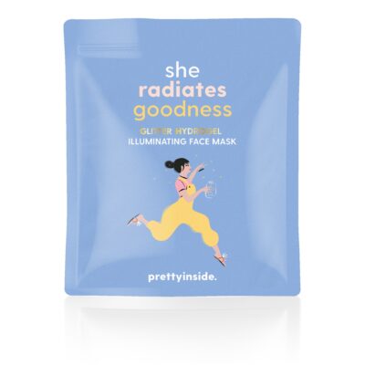 She Radiates Goodness Glitter Face Mask by Musee