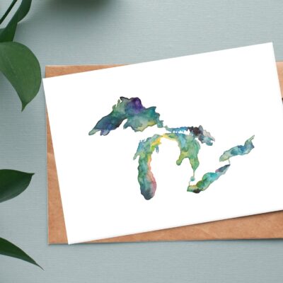 Great Lakes Watercolor Notecard Set