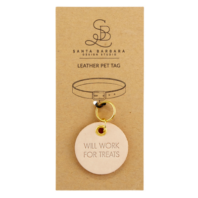 Leather Pet Tag - Multiple Varieties