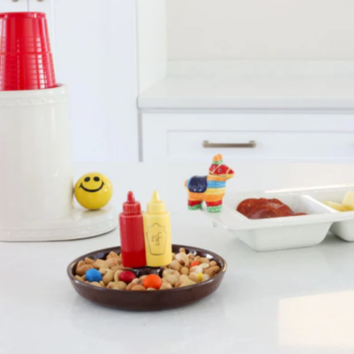 Nora Fleming Main Squeeze Ketchup and Mustard Mini