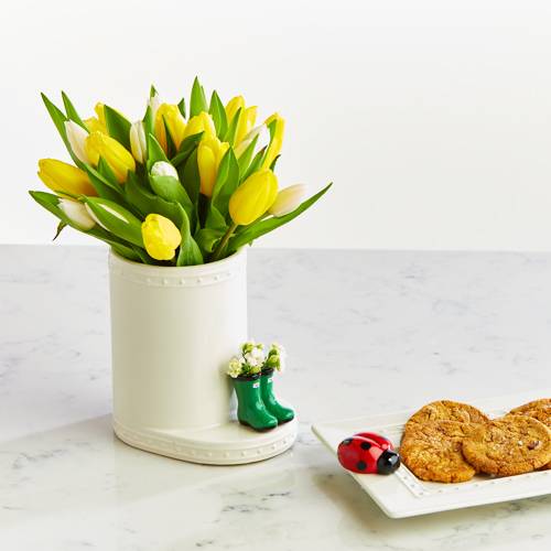 Nora Fleming Utensil Crock Stripes Linabella