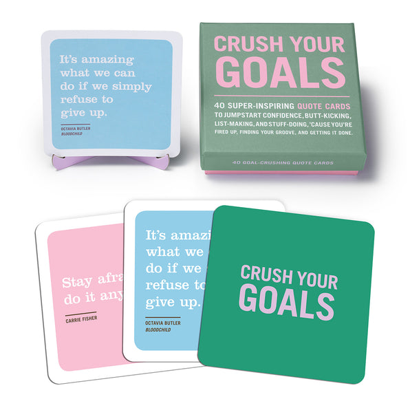 Crush Your Goals Quote Cards Linabella