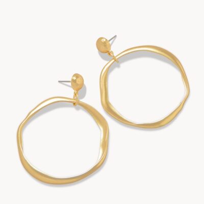 Spartina Disco Earrings Gold