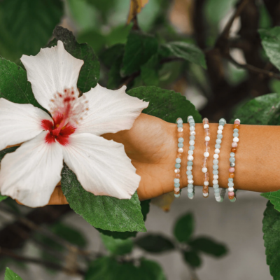 Lotus and Luna Chakra Bracelet