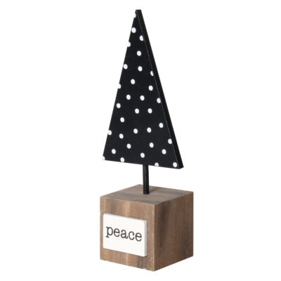 Wood Block Tree - Peace