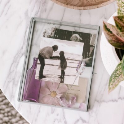 Glass and Zinc Memory Box by Sugarboo & Co