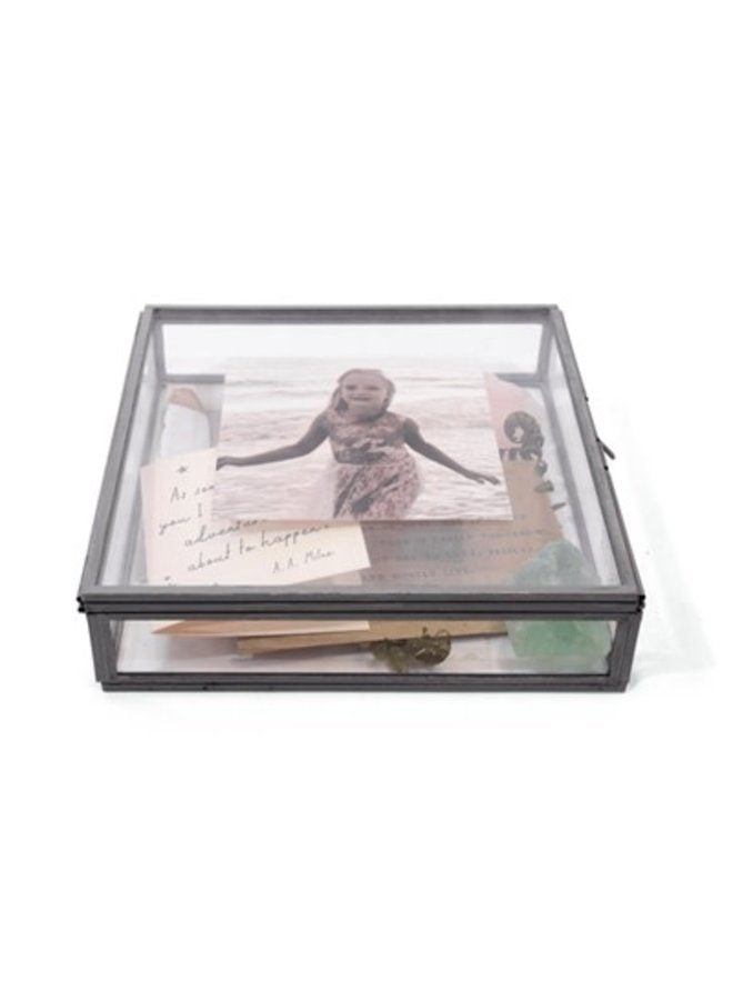 Glass and Zinc Memory Box by Sugarboo & Co Linabella