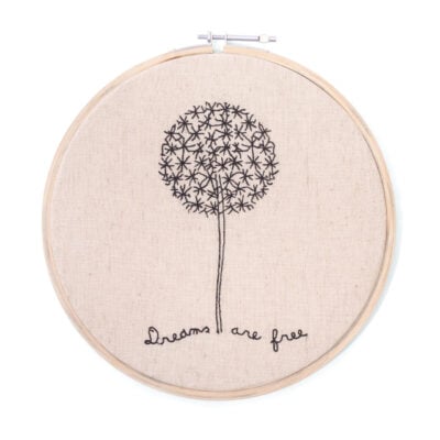 Dreams are Free Embroidery in Hoop by Sugarboo & Co