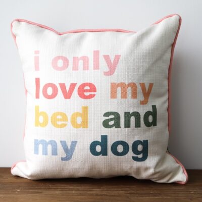 Love My Dog Pillow