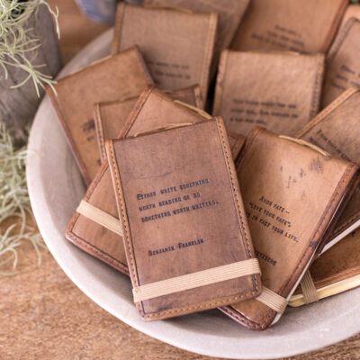 Mini Leather Journal by Sugarboo & Co