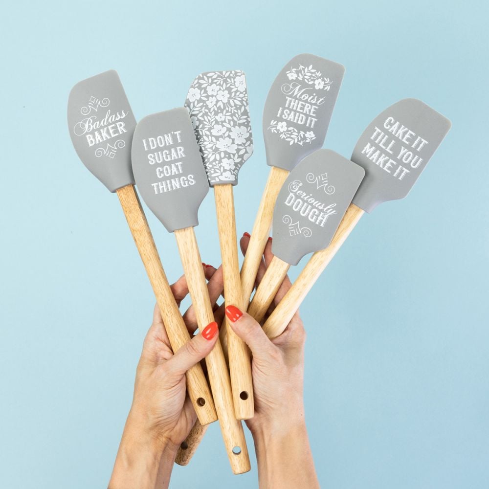 Silicone Spatula with Funny Saying - Multiple Options - Linabella