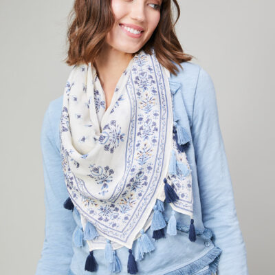 Large Fringe Square Scarf from Spartina 449