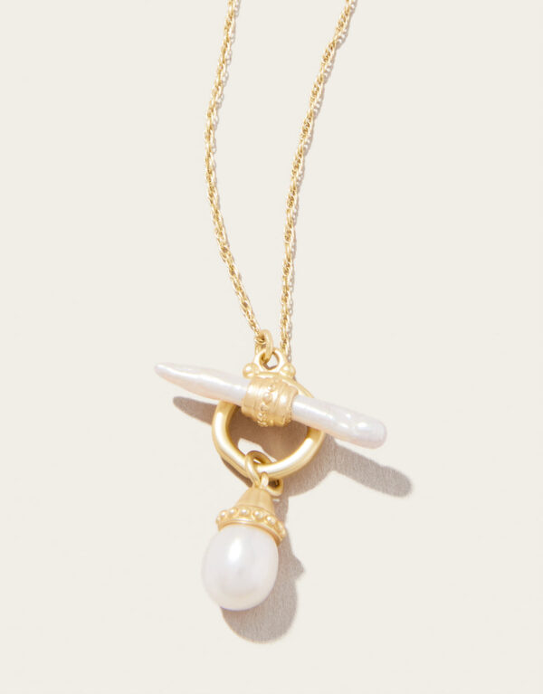 Spartina Pearl Toggle Bar Necklace