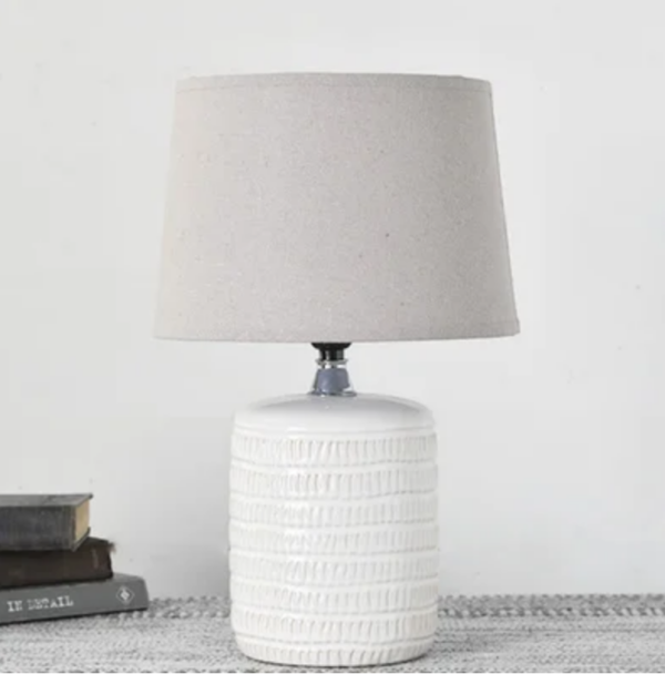 White Textured Strip Lamp
