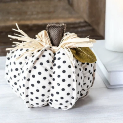 Fabric Dot Pumpkin