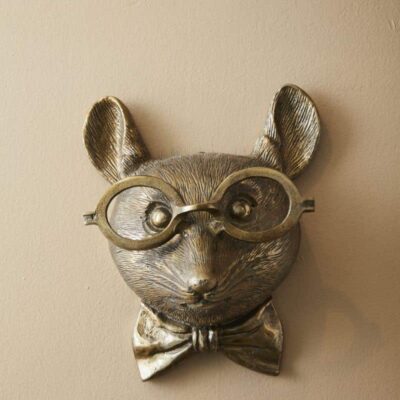 Louie the Mouse Bronze Wall Mount