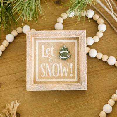 Let It Snow Reversible Sign