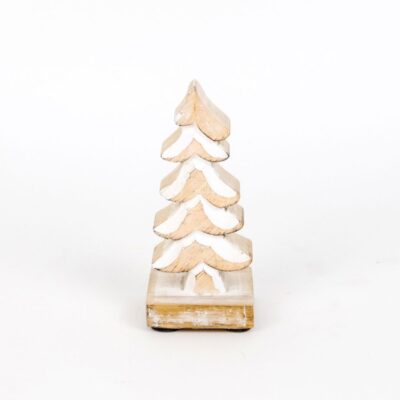 Carved Wood Tree Figurine