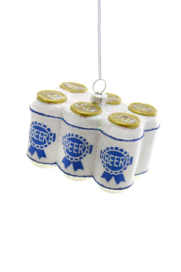 Beer Six Pack Glass Ornament