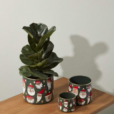 Silly Santas Pot by Accent Decor