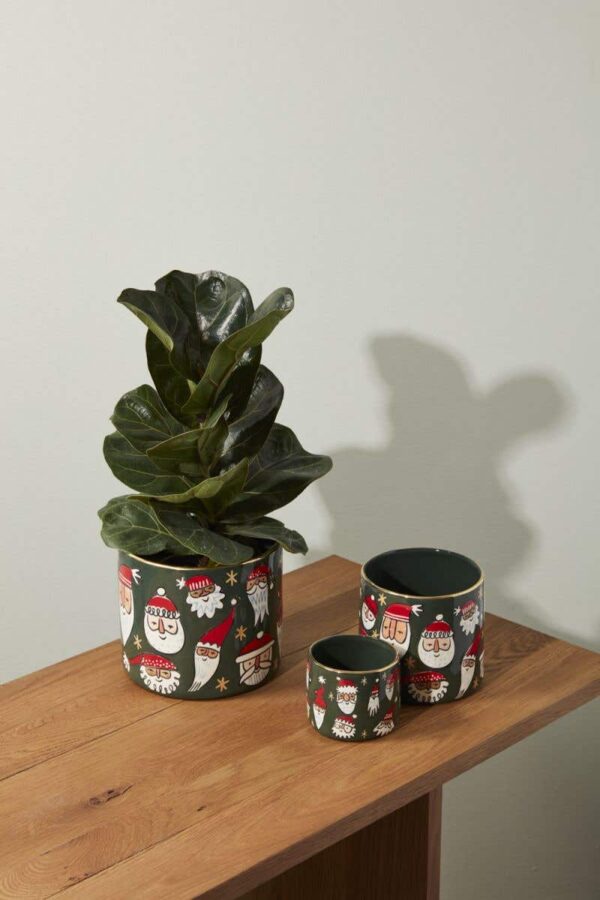 Silly Santas Pot by Accent Decor