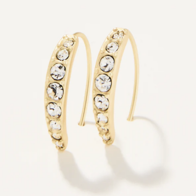 Spartina Sparkle Arc Hoop Earrings, Small