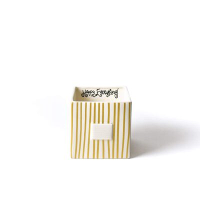 Gold Stripe Medium Mini Nesting Cube