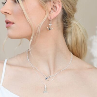 Dune Jewelry Tilted Anchor Necklace