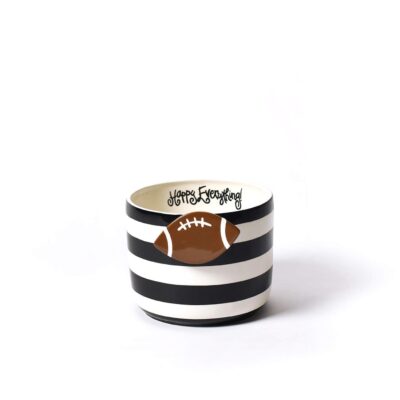 Black Stripe Happy Everything Mini Bowl